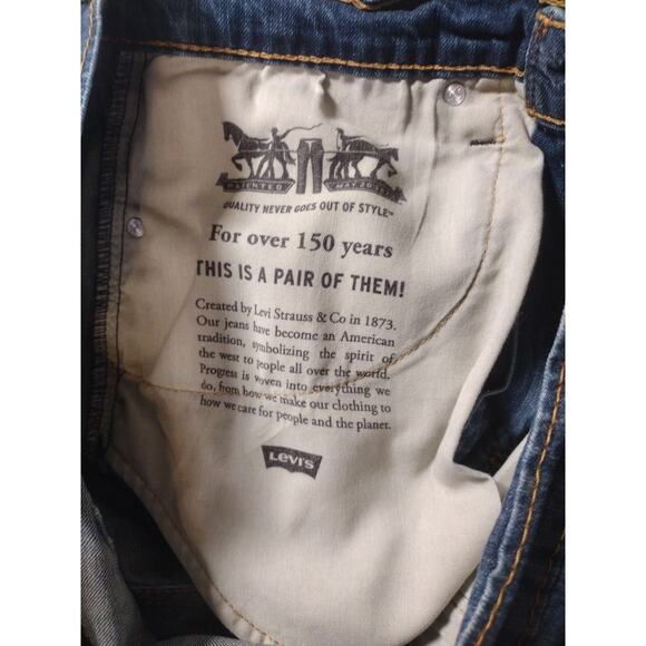 Levis 541 Blue Mens Jeans 34x32 Premium Waterless Straight Pants EUC - Picture 7 of 12